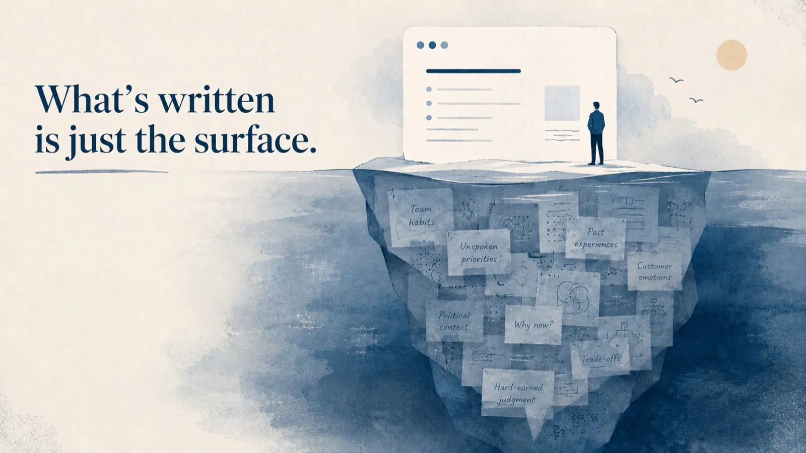 What's written is just the surface